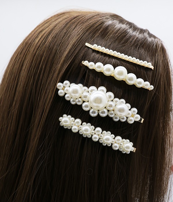 4 pcs Pearl Hair Cilps