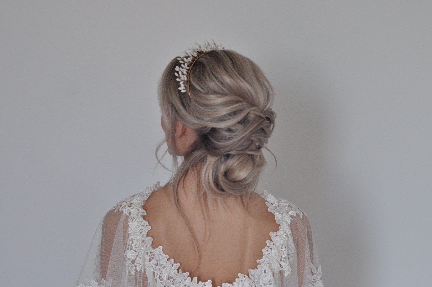 a low bun wedding hairstyle