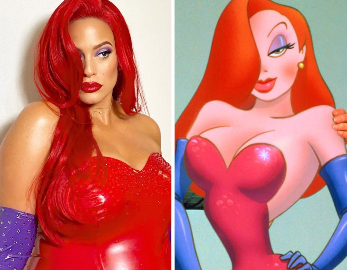 Ashley Graham, as Jessica Rabbit