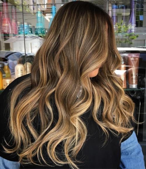 Golden Brunette hair