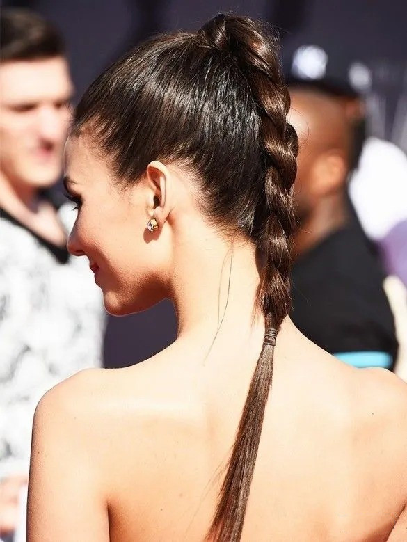 High Braided Ponytail