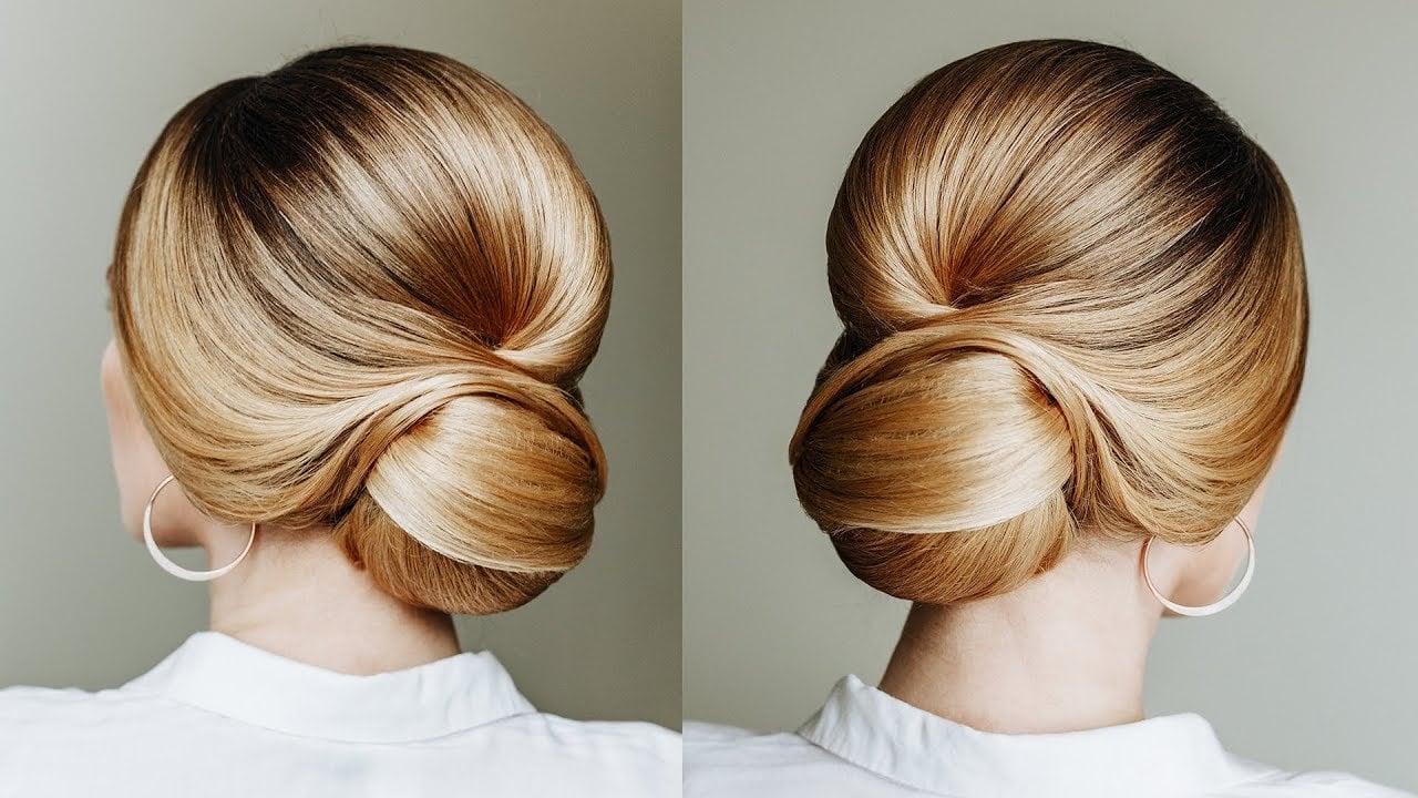 How to make a bun for short hair and hold it tight