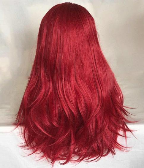 Rose Red Long Layered Synthetic Lace Front Wig | Ariel/ Jessica Rabbit