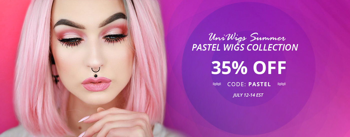 uniwigs trendy 2018 summer pastel wigs collection