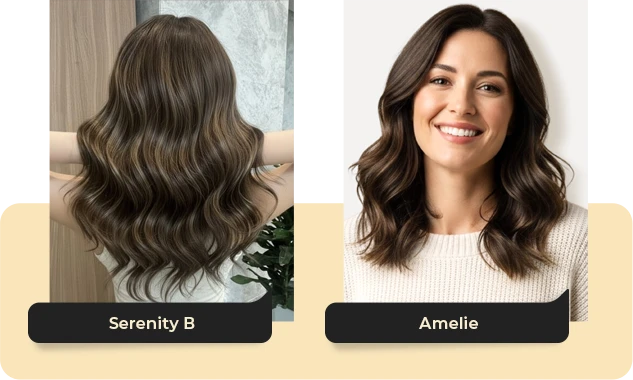 548R - Brunette Balayage & 834R - Blonde Balayage