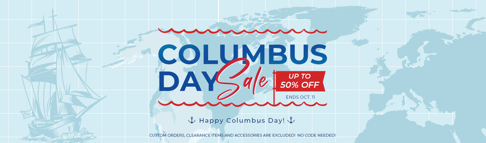 Columbus Day Sale