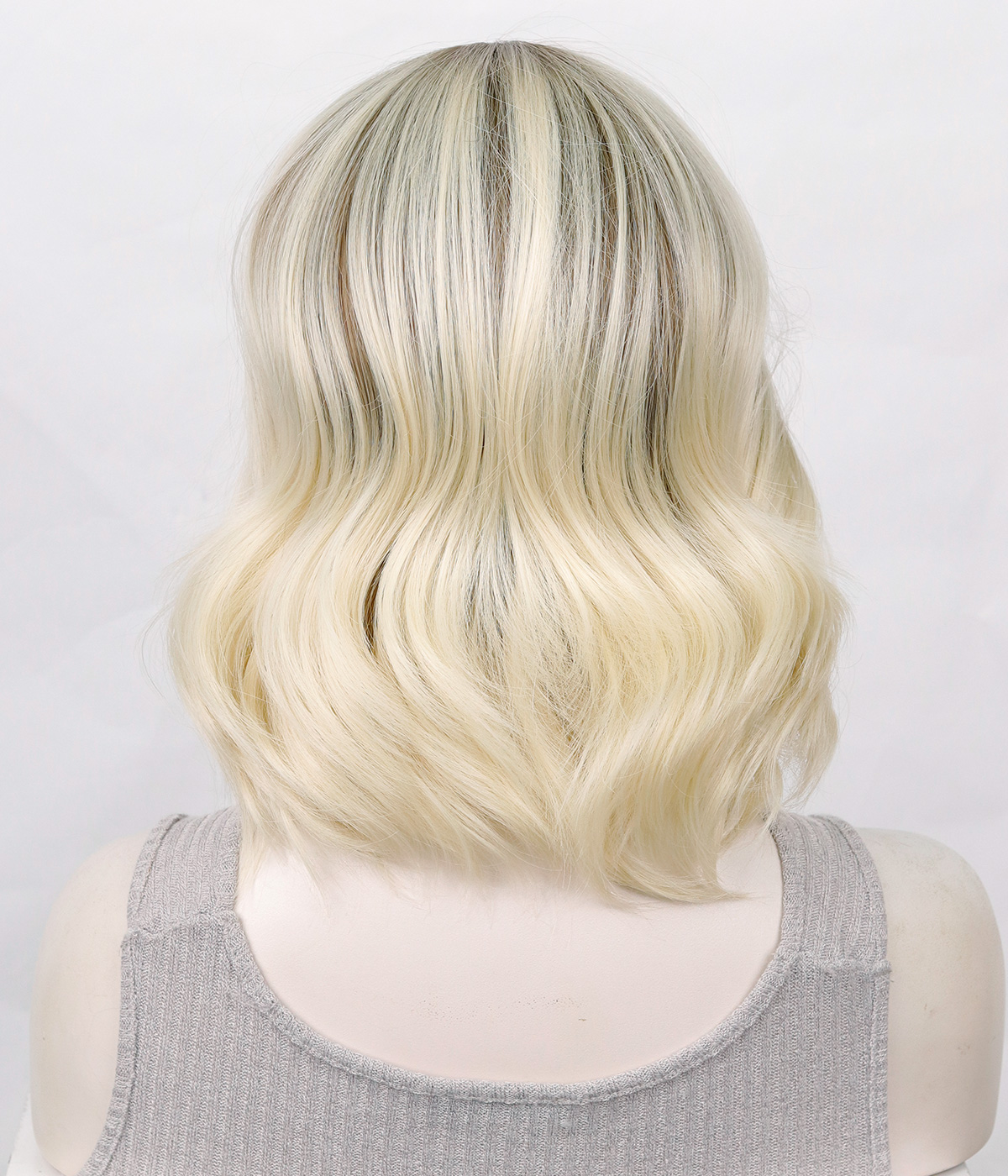 Blonde Wavy Bob Synthetic Lace Front Wig